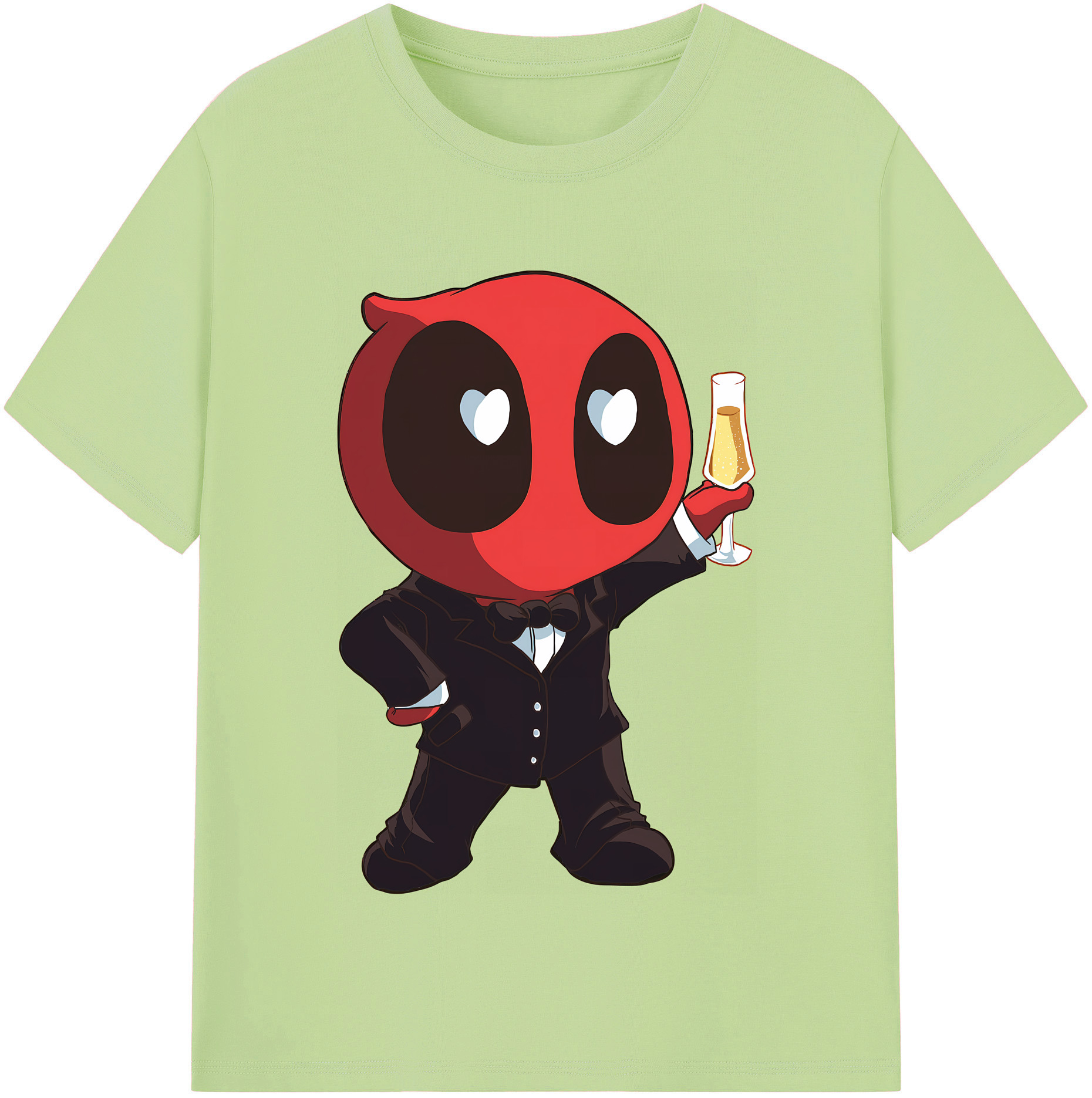 （画像用） Deadpool デッドプール 綿100％半袖Tシャツ（フロントプリント）